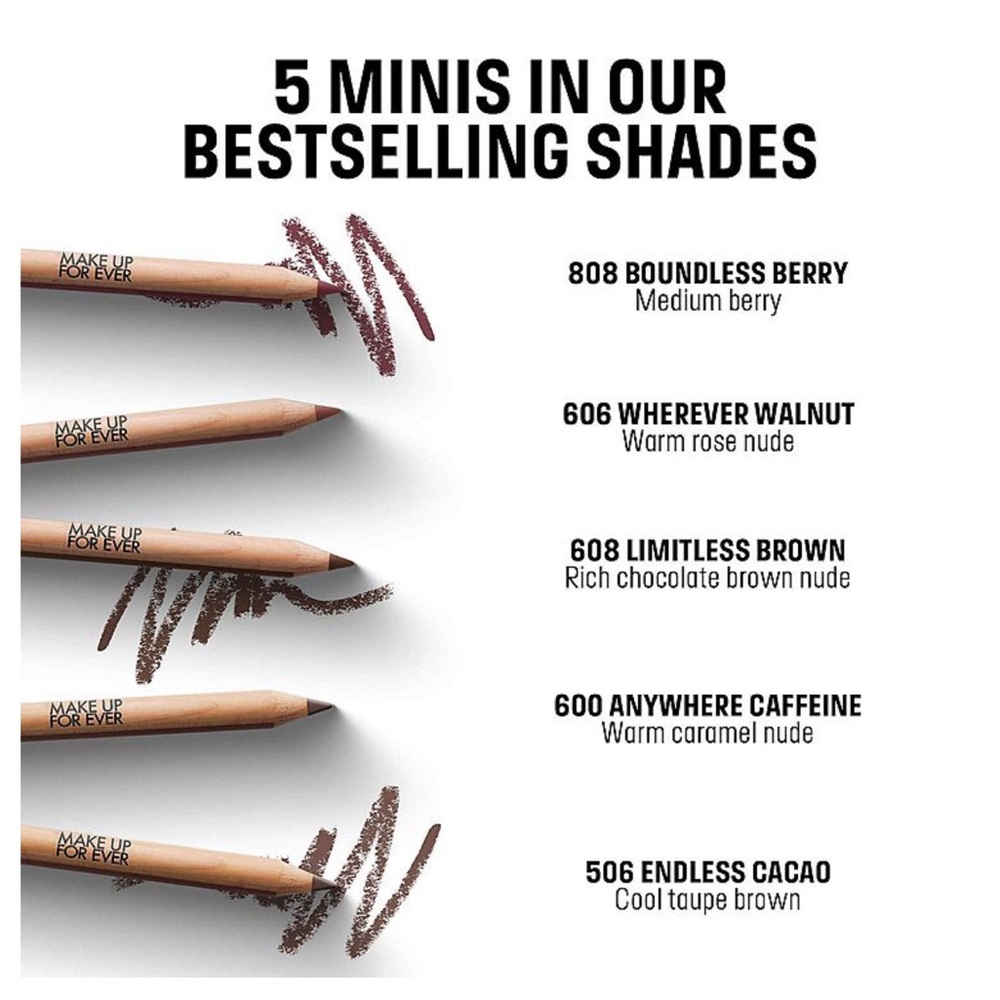 Make up For ever mini artist color lip pencils set - Picture 2 of 2